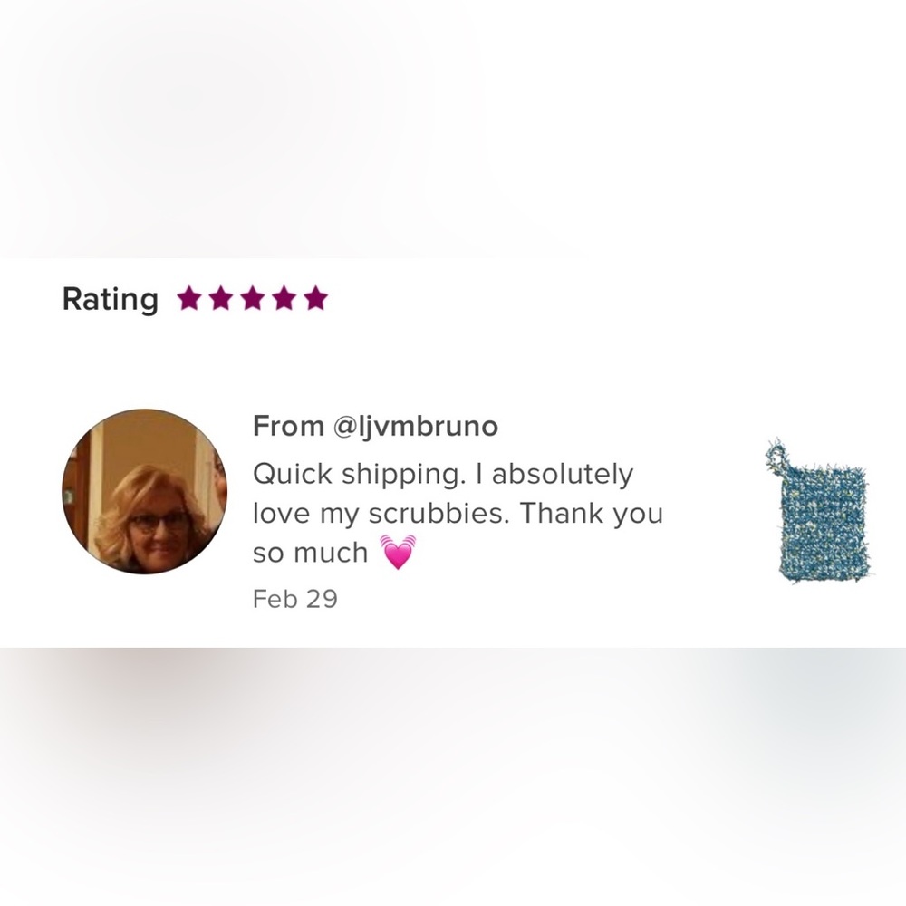 ⭐️⭐️⭐️⭐️⭐️ Rated Item - Large Handmade Crochet Dish/Multipurpose Scrubby - Picture 6 of 7